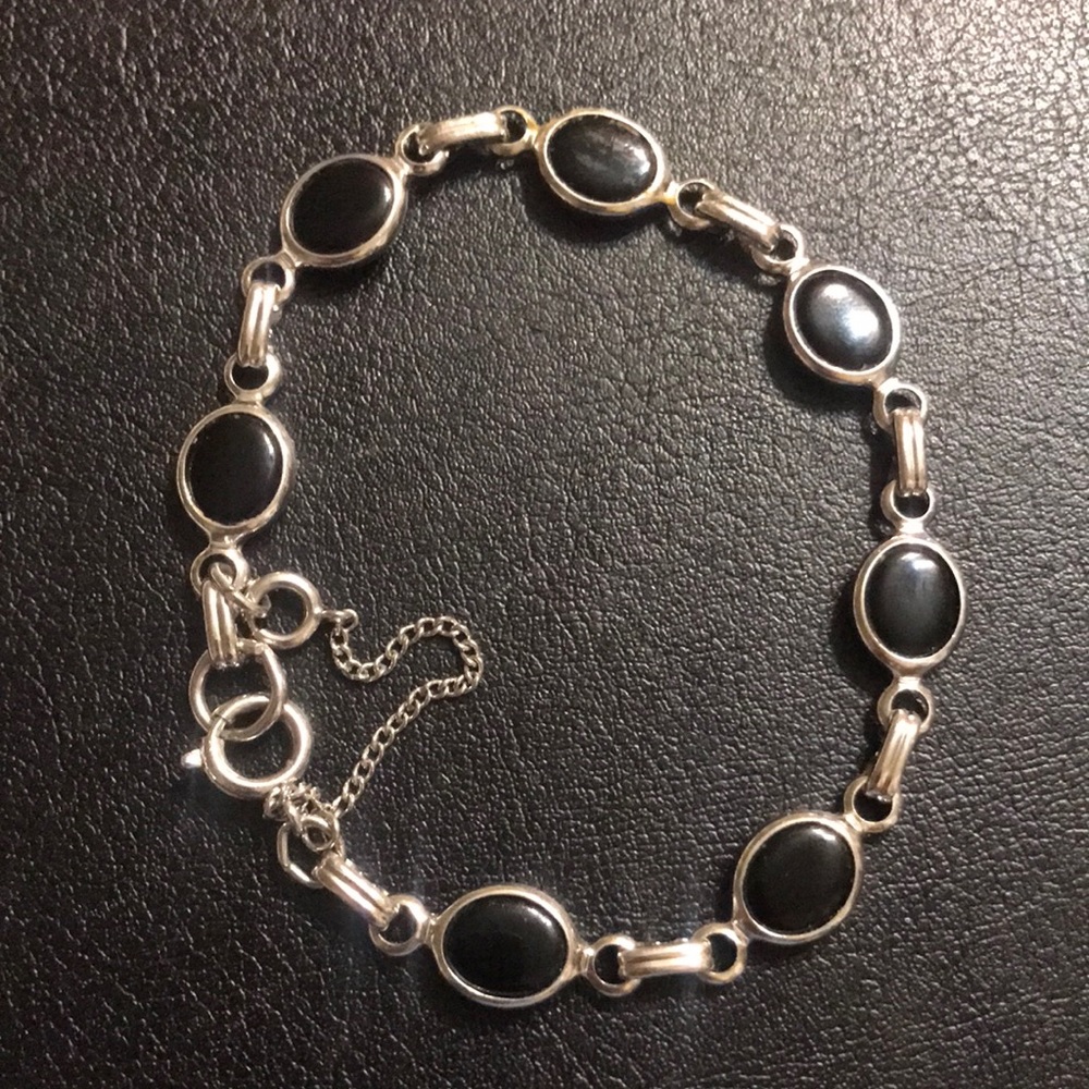 Black Onyx Open Cabochon bracelet